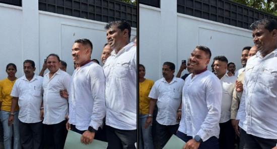 Namal Rajapaksa Appears Before CIABOC